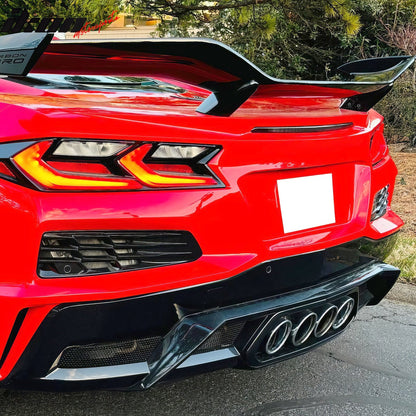 2023-2025 Chevy Corvette C8 OE Style Rear Grilles Exhaust Bezel Iron