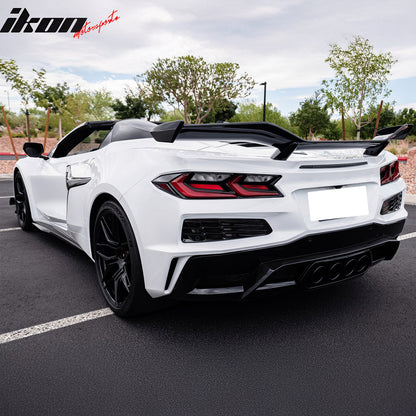 2023-2025 Chevrolet Corvette C8 Z07 Style Pearl Black Trunk Spoiler