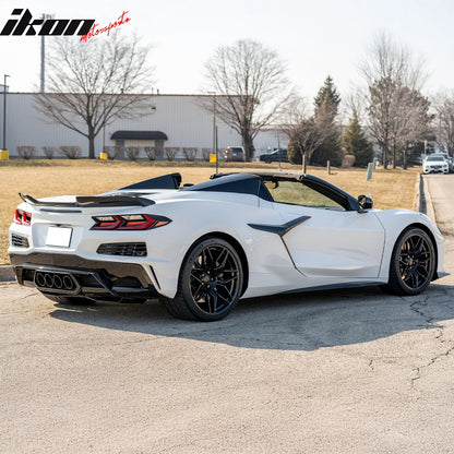 2023-2025 Chevy Corvette C8 OE Style Black Exhaust Tips Grilles Iron