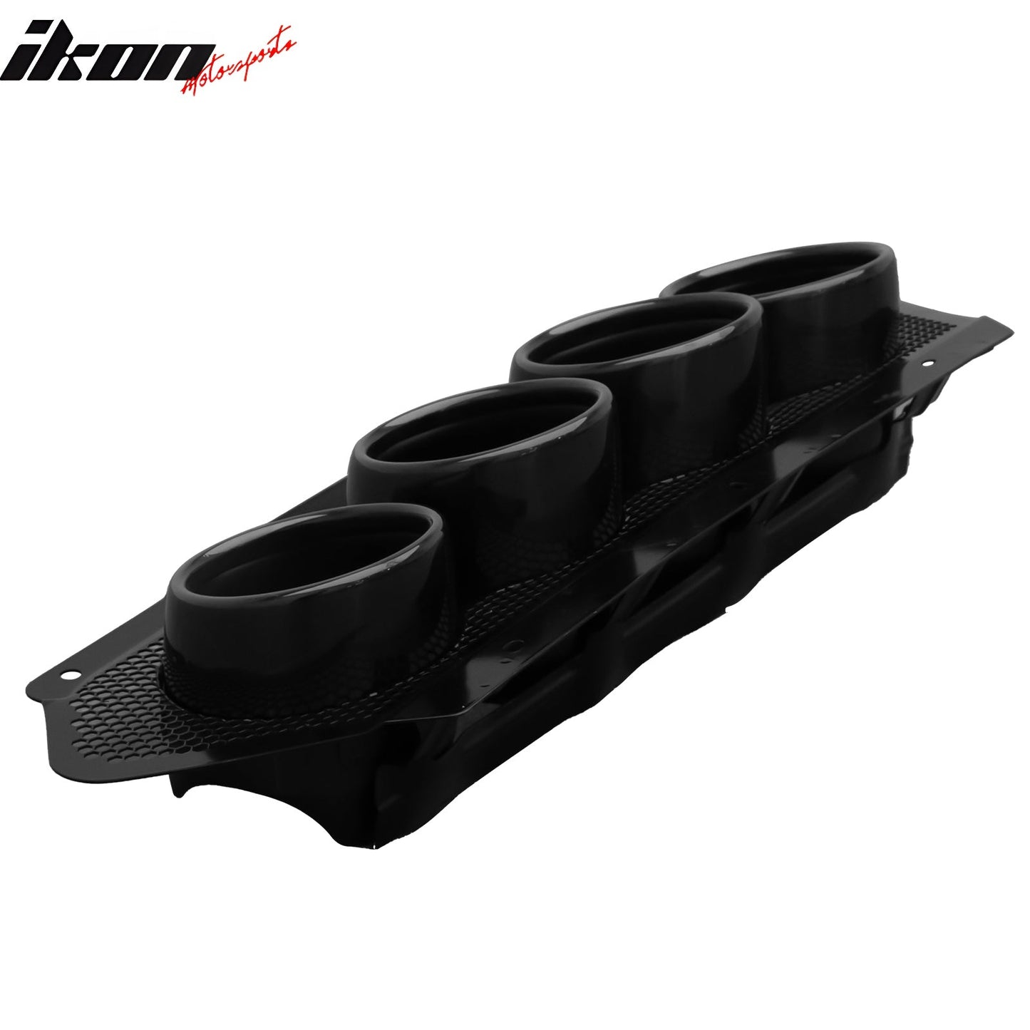 2023-2025 Chevy Corvette C8 OE Style Black Exhaust Tips Grilles Iron