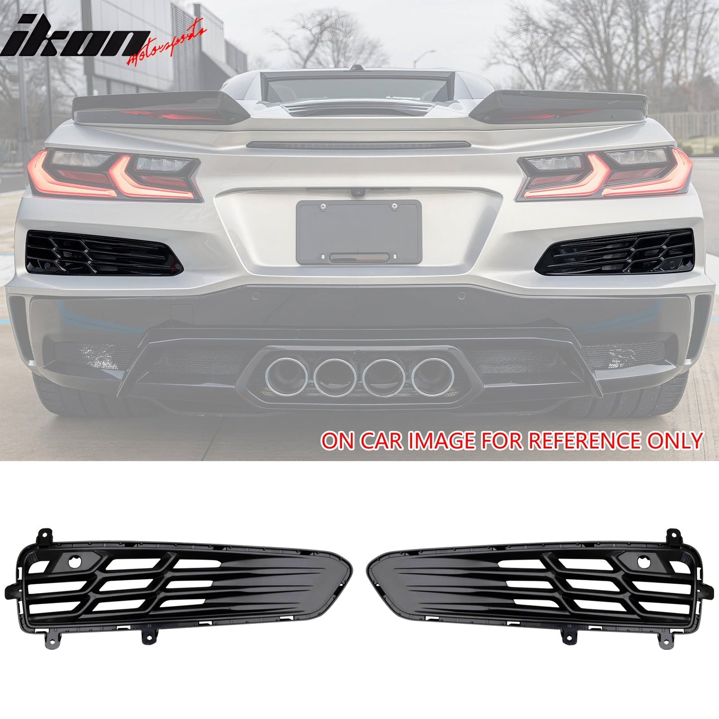 2023-2025 Chevy Corvette C8 Z06 ZR1 Unpainted OE Style Rear Grille ABS