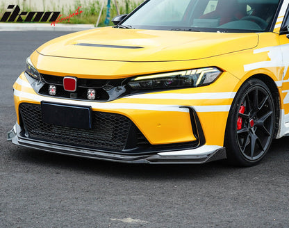 2023-2025 Honda Civic Type R Carbon Fiber Print Front Bumper Lip ABS