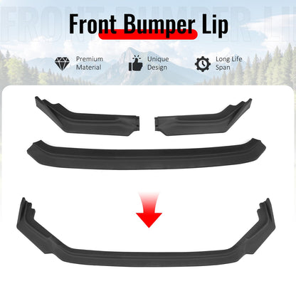 2023-2025 Honda Civic FL5 Type R Matte Black Front Bumper Lip ABS 3PCS