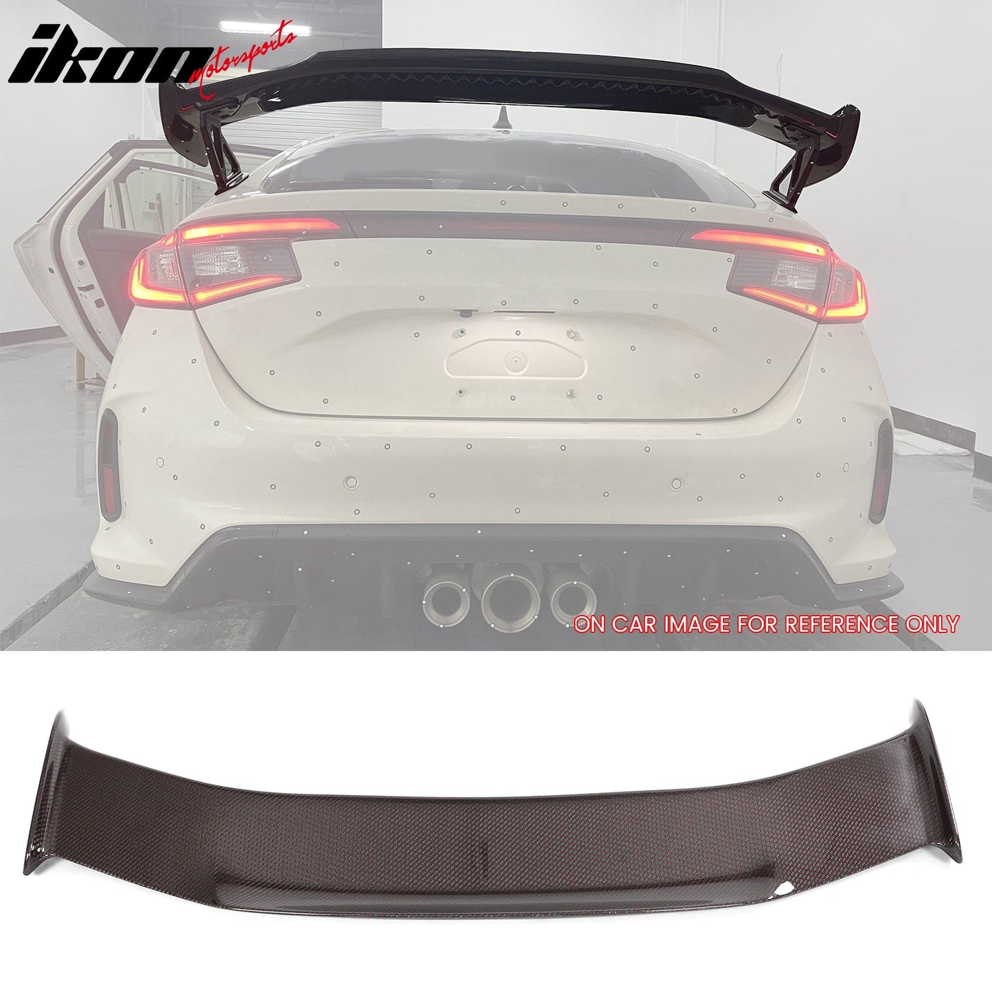 2023-2025 Civic FL5 Type R OE Style Red Carbon Fiber Trunk Spoiler