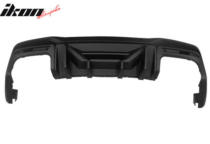 2024-2026 Ford Mustang Rock Style Matte Black Rear Diffuser Lip PP