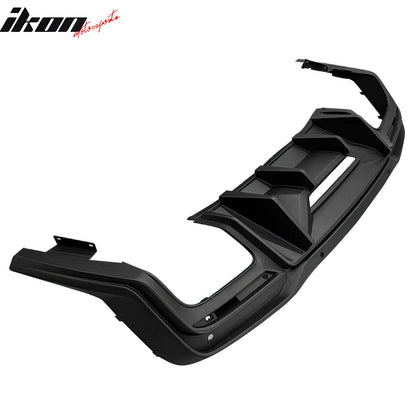 2024-2026 Ford Mustang Rock Style Matte Black Rear Diffuser Lip PP