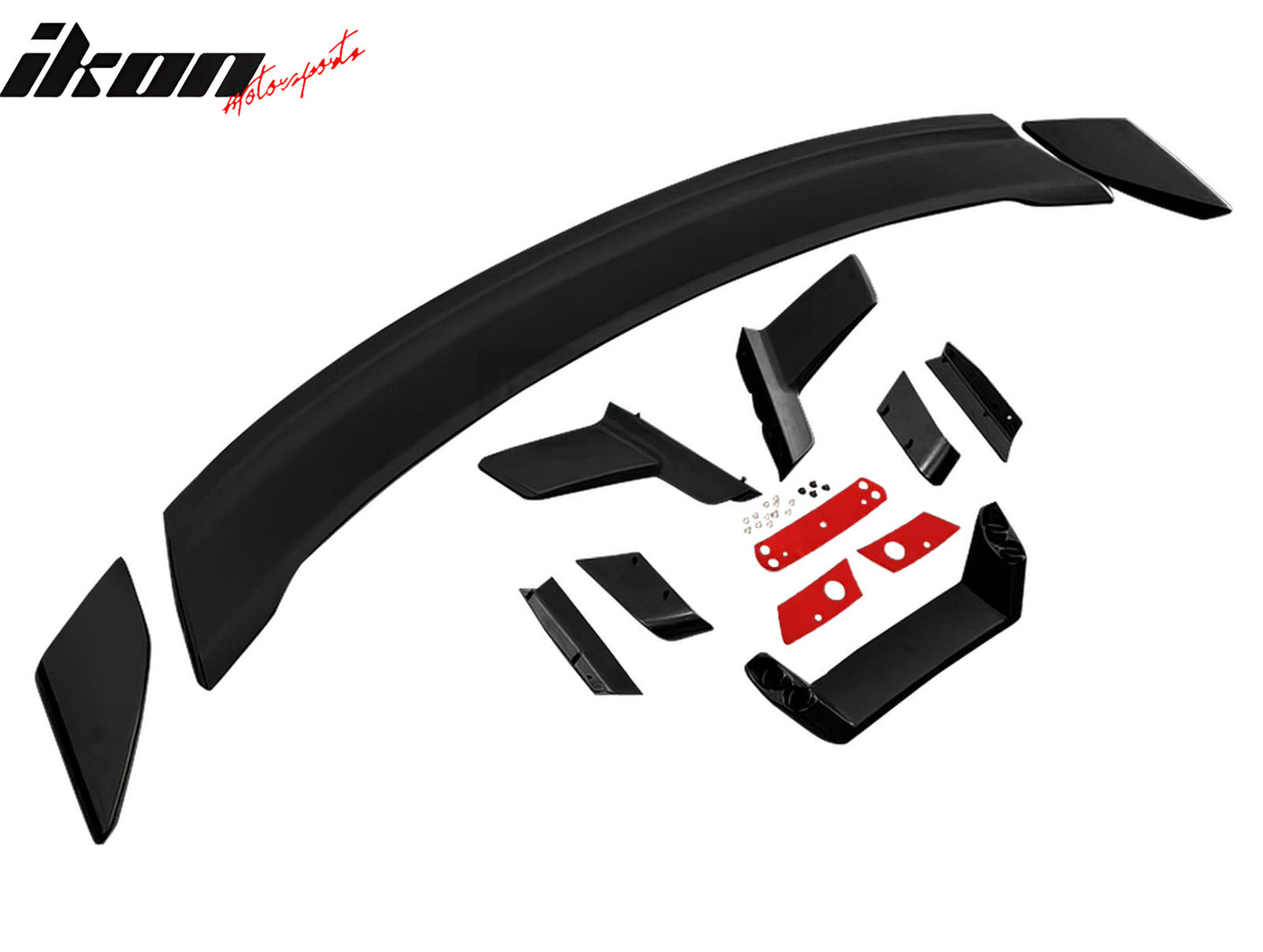 2024-2026 Ford Mustang Dark Horse Matte Trunk Spoiler W/ Gurney Flap