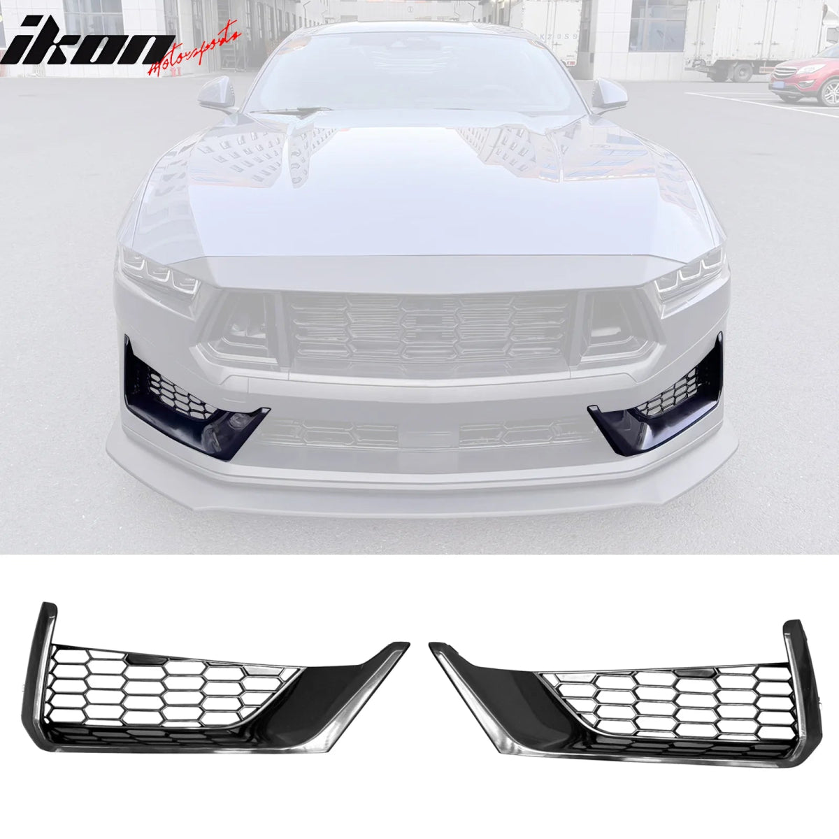 2024-2025 S650 Ford Mustang Dark Horse Front Bumper Lower Side Grille ABS