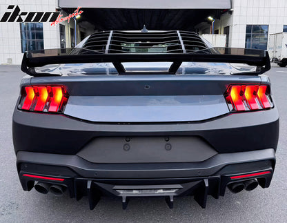 2024-2026 Ford Mustang Bumper Cover W/ Rock Matte Black Diffuser PP