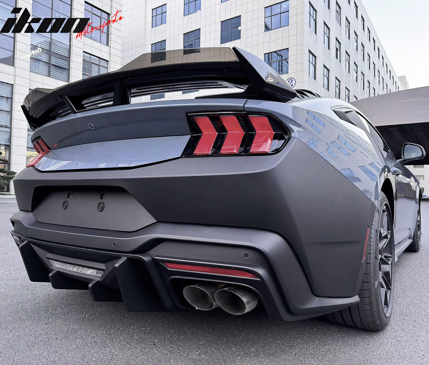 2024-2026 Ford Mustang Bumper Cover W/ Rock Matte Black Diffuser PP