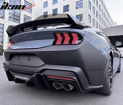2024-2026 Ford Mustang Bumper Cover W/ Rock Matte Black Diffuser PP