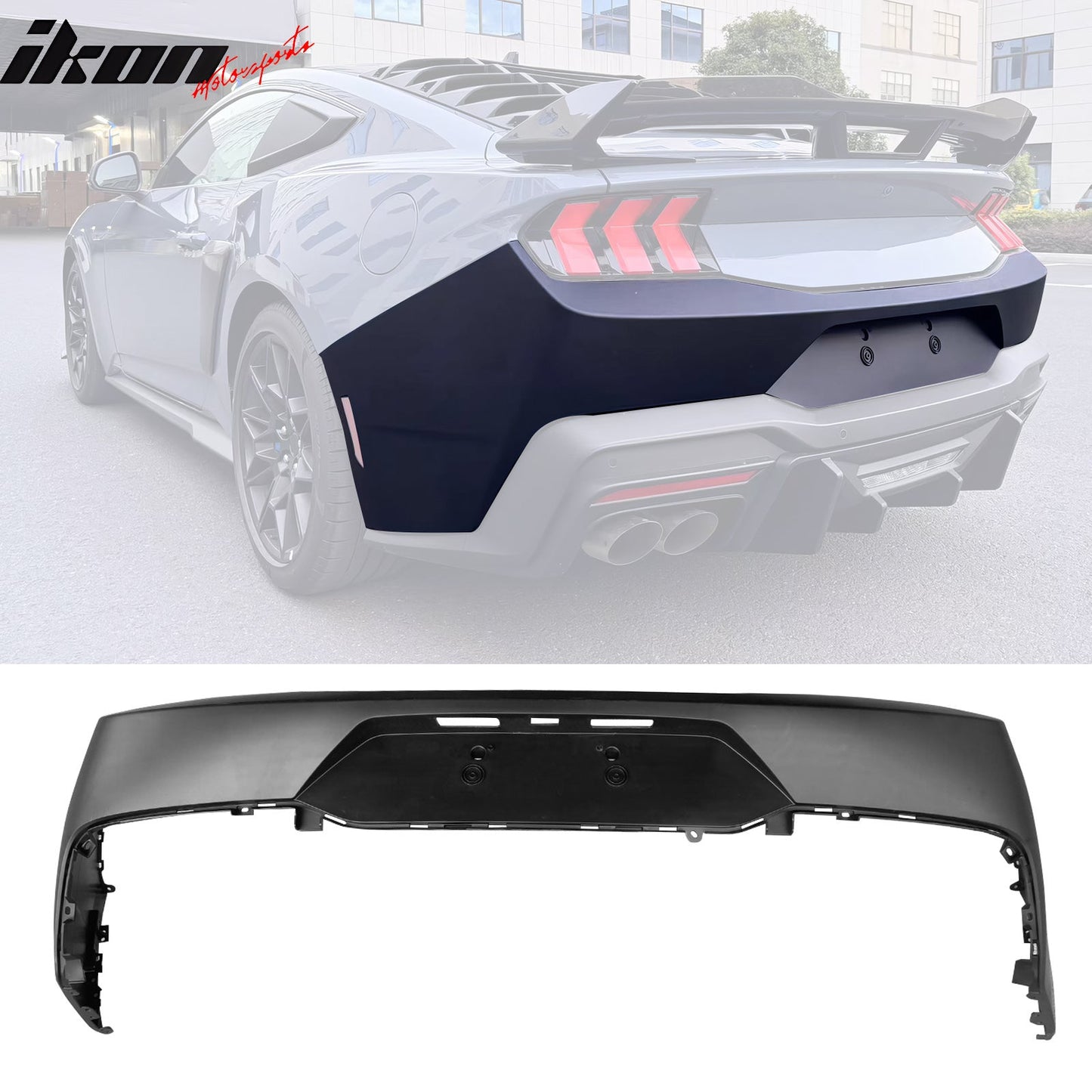 2024-2026 Ford Mustang Bumper Cover W/ Rock Matte Black Diffuser PP