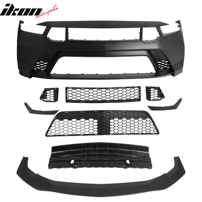 2024-2026 Ford Mustang GTD Style Front Bumper Cover w/ Matte Black Lip
