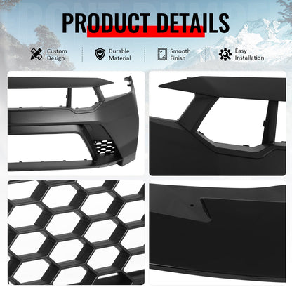 2024-2026 Ford Mustang GTD Style Front Bumper Cover w/ Gloss Black Lip