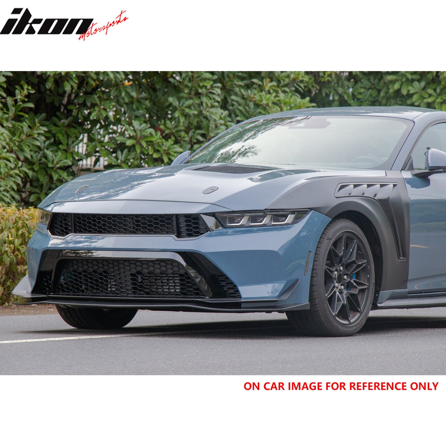 2024-2026 Ford Mustang GTD Style Front Bumper Cover w/ Gloss Black Lip