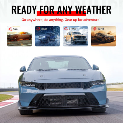 24-26 Mustang GTD Style Front Bumper Cover + Hood + Fender (Matte Lip)
