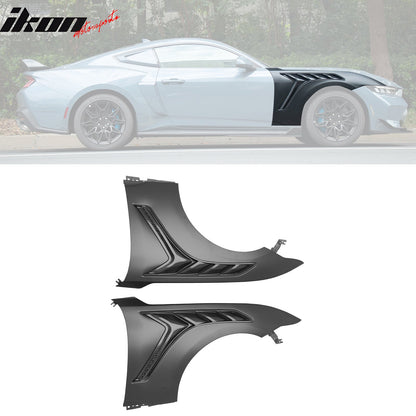 24-26 Mustang GTD Style Front Bumper Cover + Hood + Fender (Matte Lip)