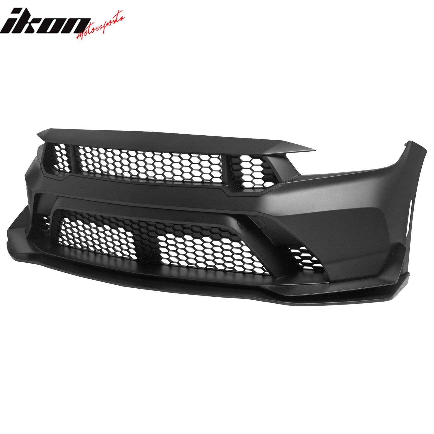 24-26 Mustang GTD Style Front Bumper Cover + Hood + Fender (Matte Lip)