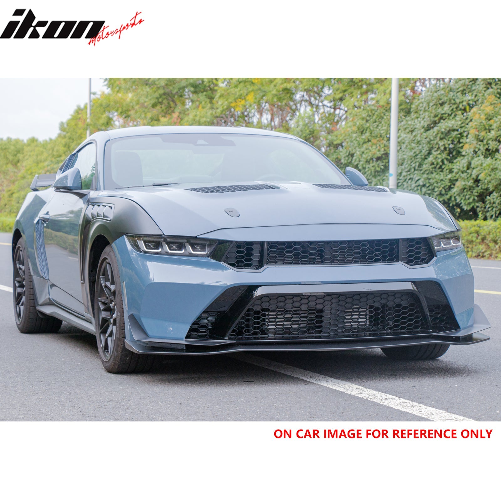 24-26 Mustang GTD Style Front Bumper Cover + Hood + Fender (Gloss Lip)