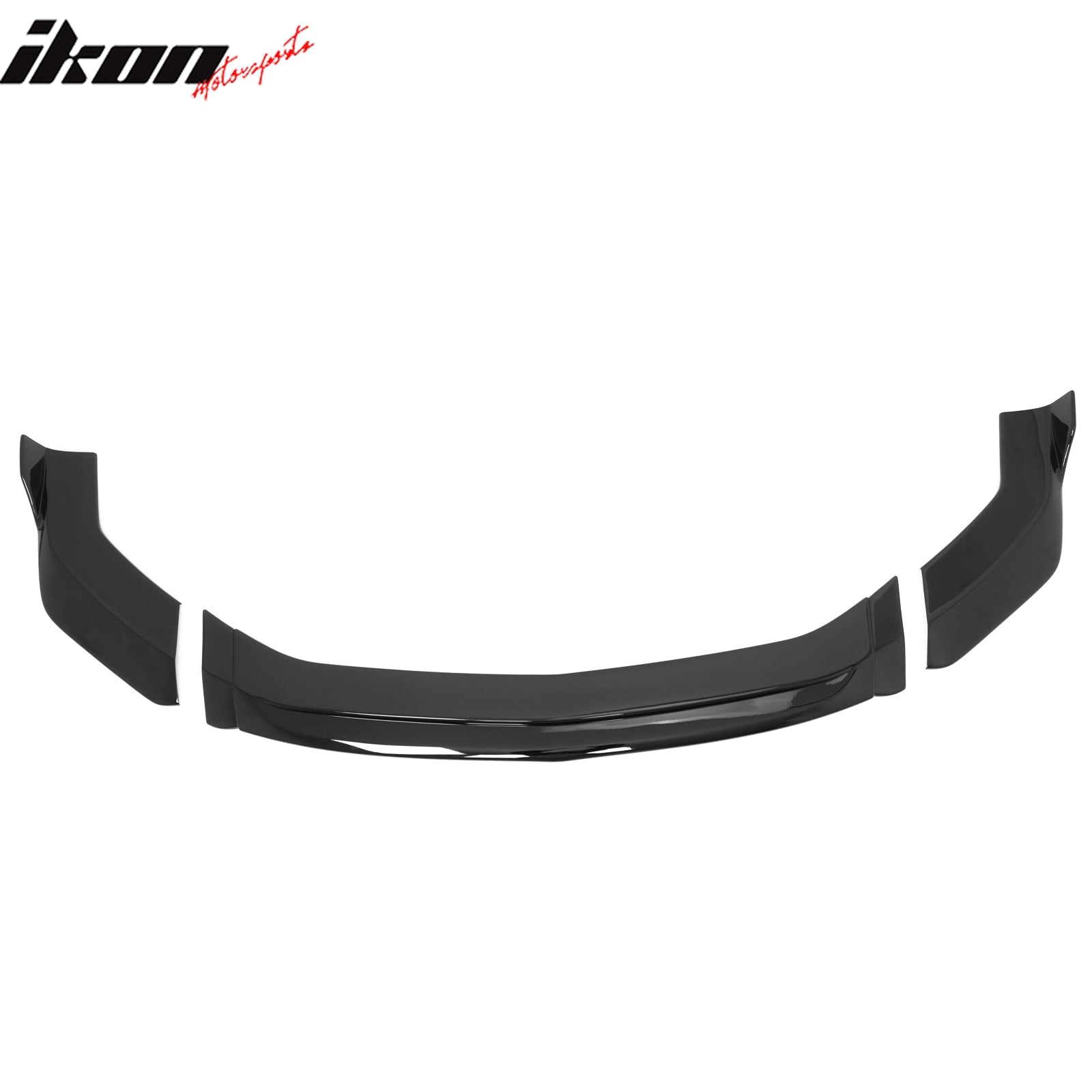 2024-2026 Ford Mustang Ecoboost GT V2 Style Front Lip Gloss Black 3PCS