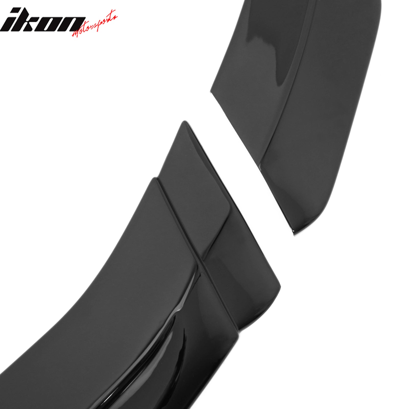 2024-2026 Ford Mustang Ecoboost GT V2 Style Front Lip Gloss Black 3PCS