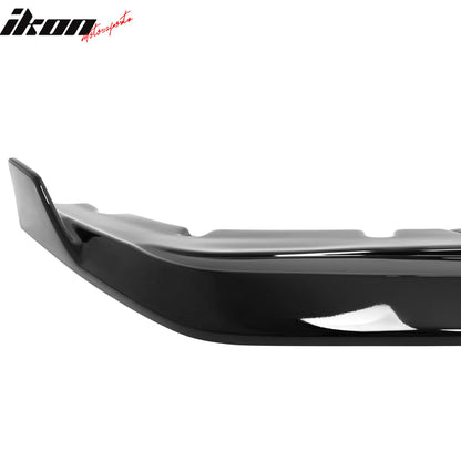 2024-2026 Ford Mustang IKON Style Front Bumper Lip Gloss Black ABS 3PC