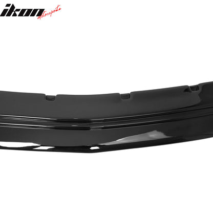 2024-2026 Ford Mustang IKON Style Front Bumper Lip Gloss Black ABS 3PC