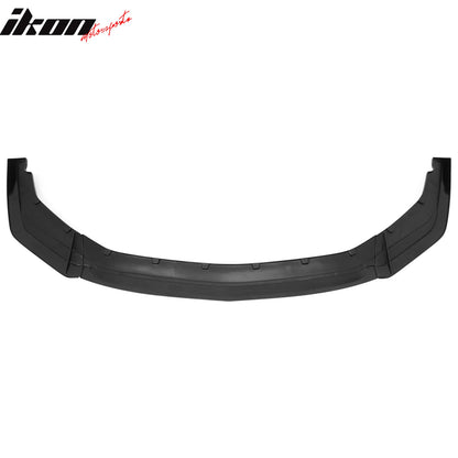 2024-2026 Ford Mustang IKON Style Front Bumper Lip Gloss Black ABS 3PC