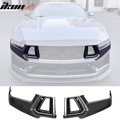 2024-2026 Ford Mustang Dark Horse Front Bumper Upper Grille Covers ABS