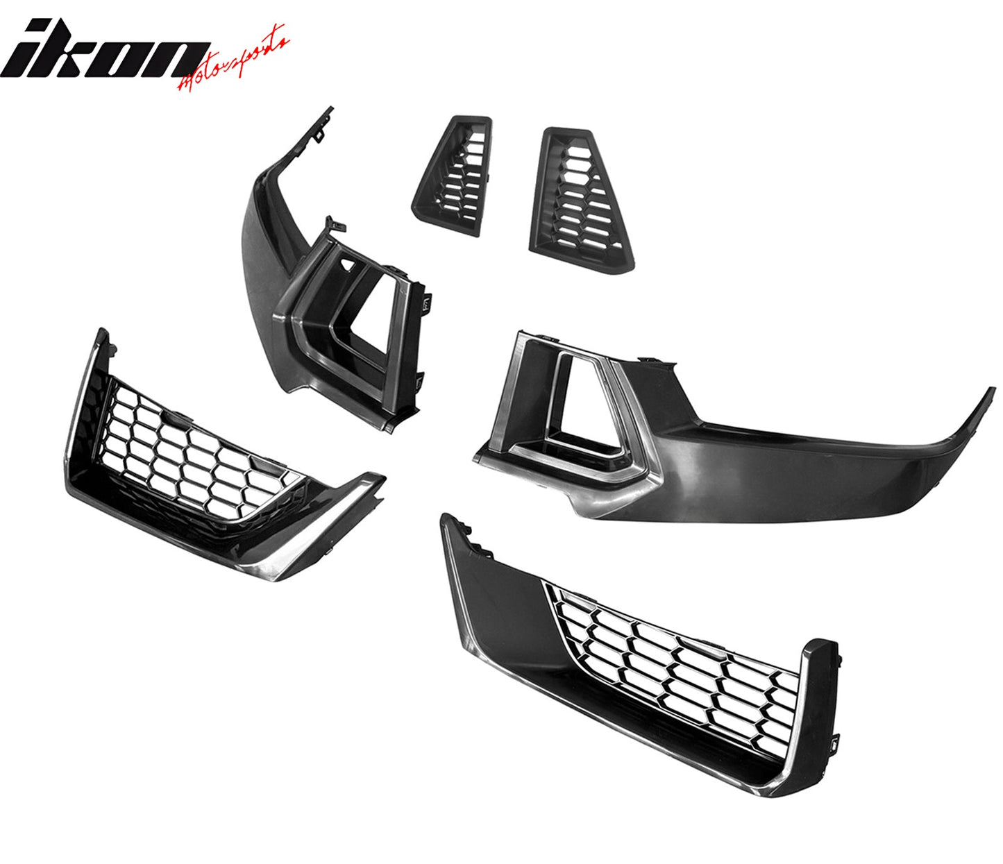 2024-2026 Ford Mustang Dark Horse Front Bumper Mesh Grilles Covers ABS