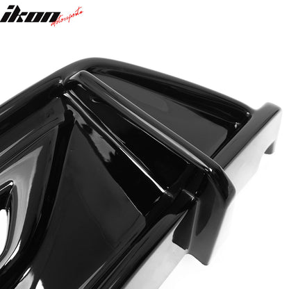 2024-2026 Ford Mustang Ecoboost GT IKON Rear Diffuser Gloss Black ABS