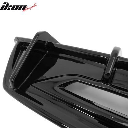 2024-2026 Ford Mustang Ecoboost GT IKON Rear Diffuser Gloss Black ABS