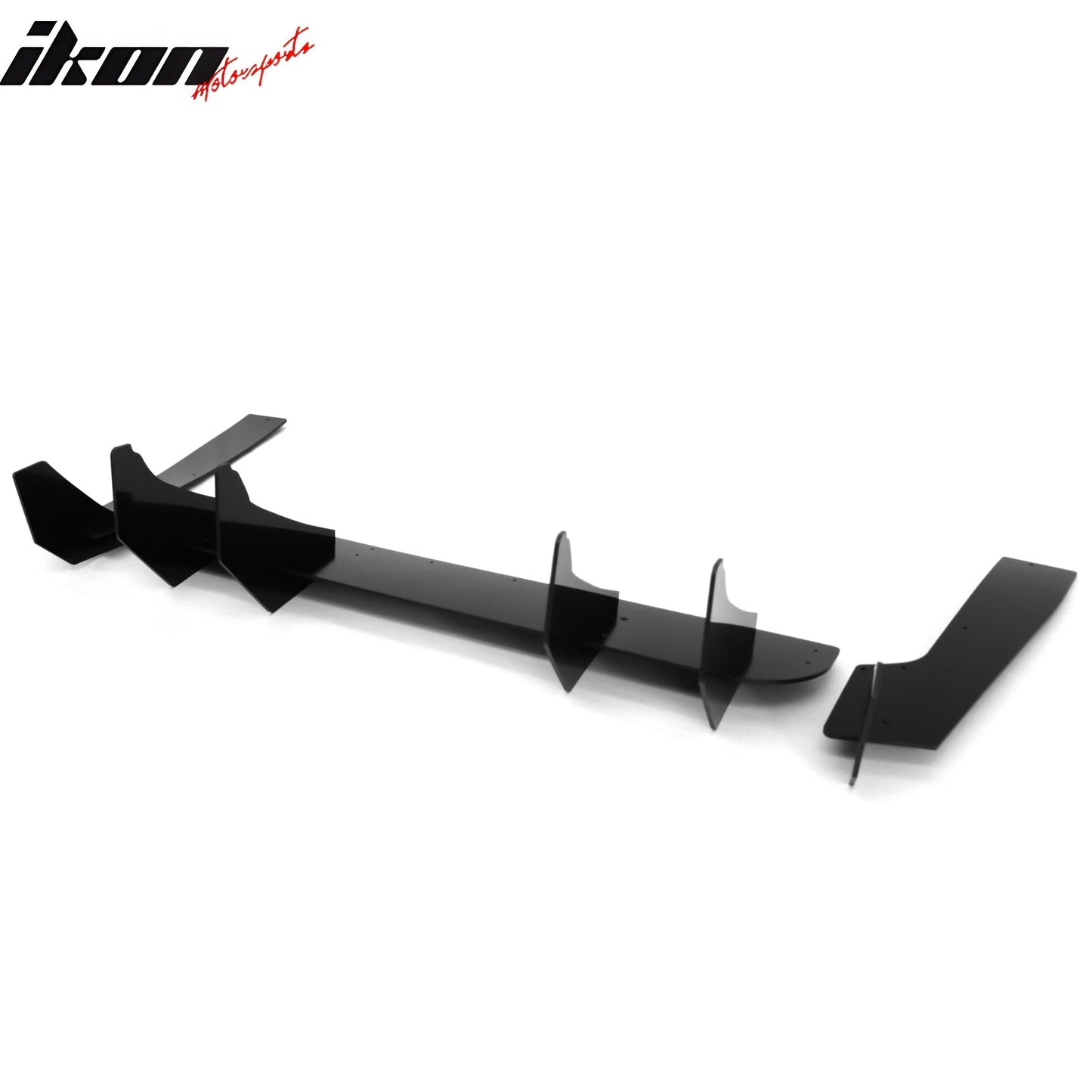 2024-2026 Ford Mustang EcoBoost GT Gloss Black Rear BumperDiffuser PP
