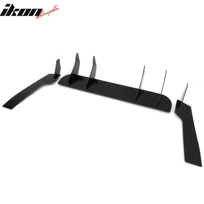 2024-2026 Ford Mustang EcoBoost GT Gloss Black Rear BumperDiffuser PP