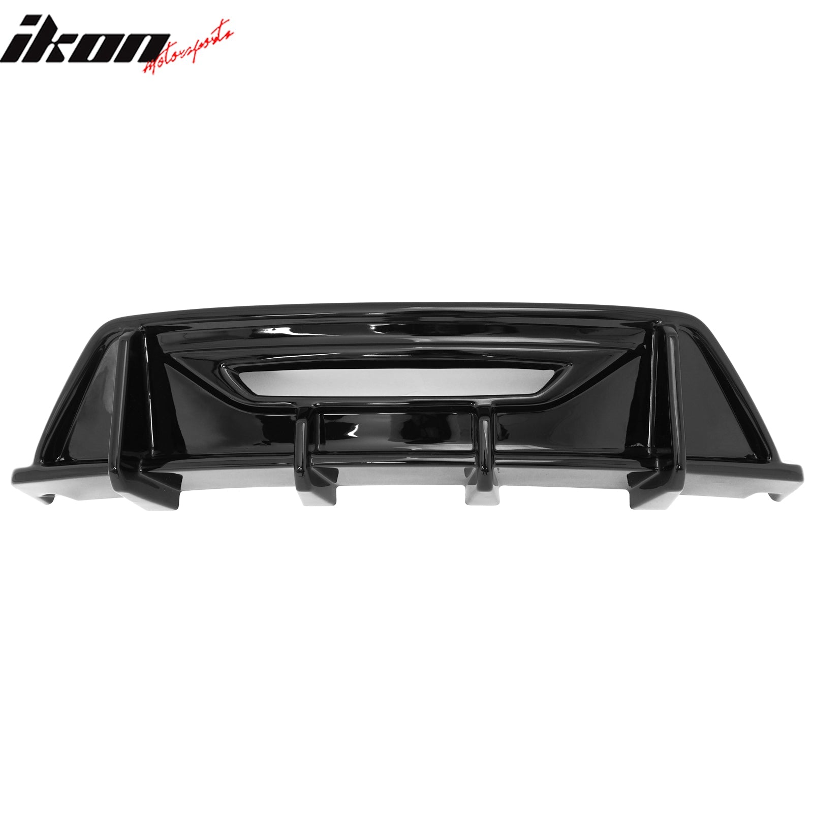 2024-2026 Ford Mustang Eco& GT Rear Diffuser + Aprons Gloss Black ABS