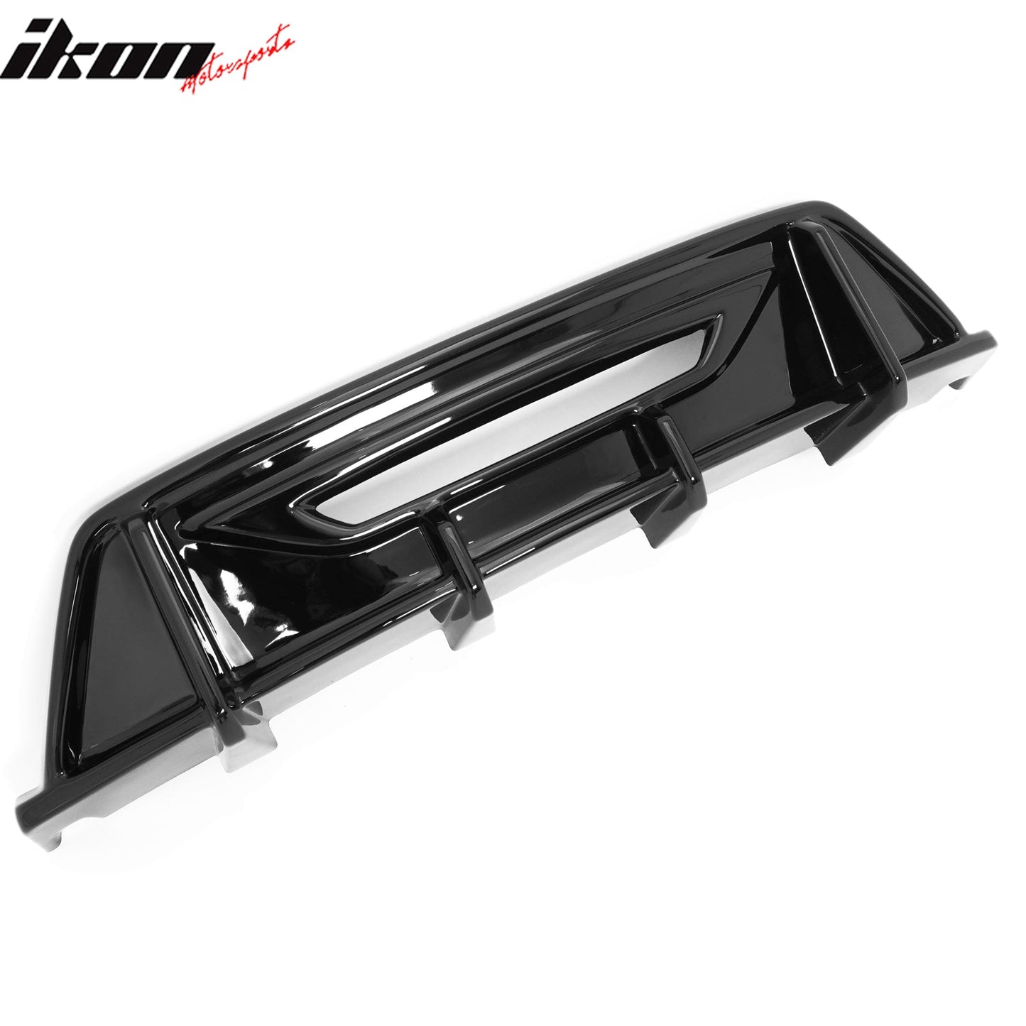 2024-2026 Ford Mustang Eco& GT Rear Diffuser + Aprons Gloss Black ABS