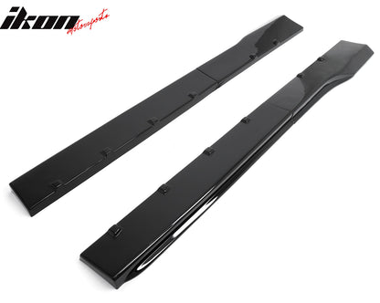 2024-2026 Ford Mustang R Style Gloss Black Side Skirts Panel ABS Pair