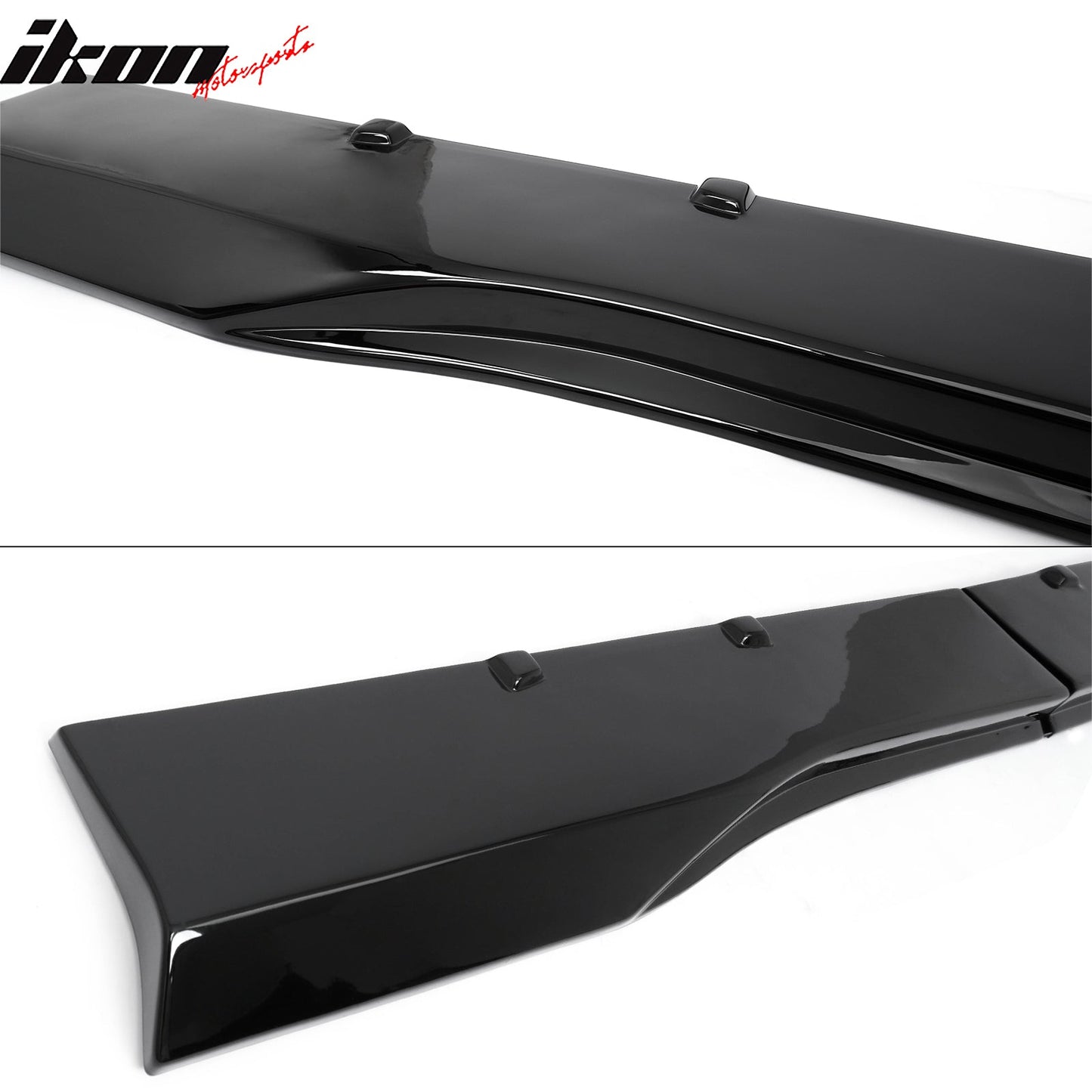 2024-2026 Ford Mustang R Style Gloss Black Side Skirts Panel ABS Pair