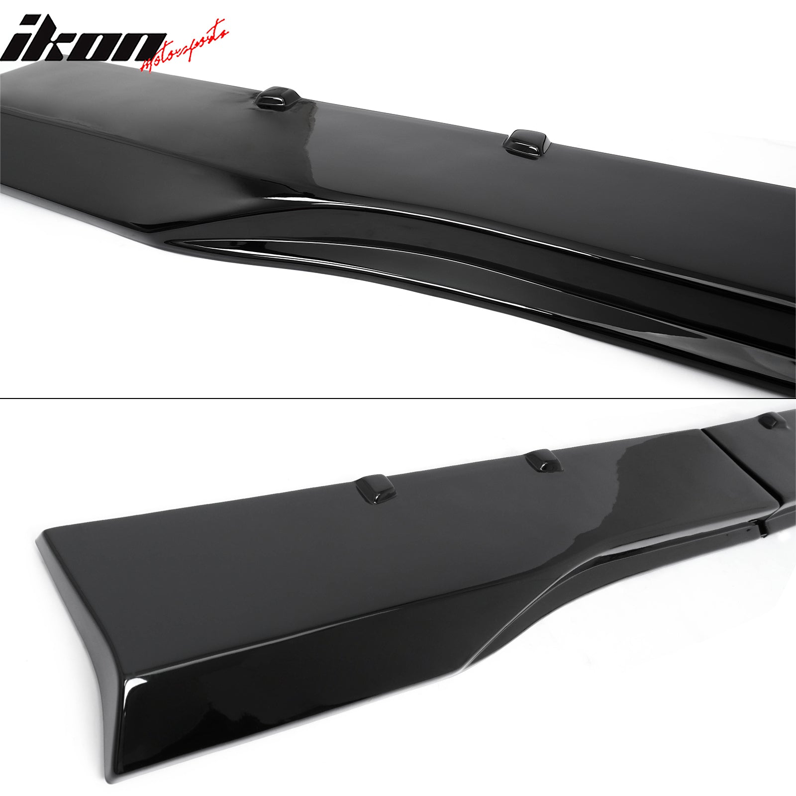 2024-2026 Ford Mustang R Style Gloss Black Side Skirts Panel ABS Pair