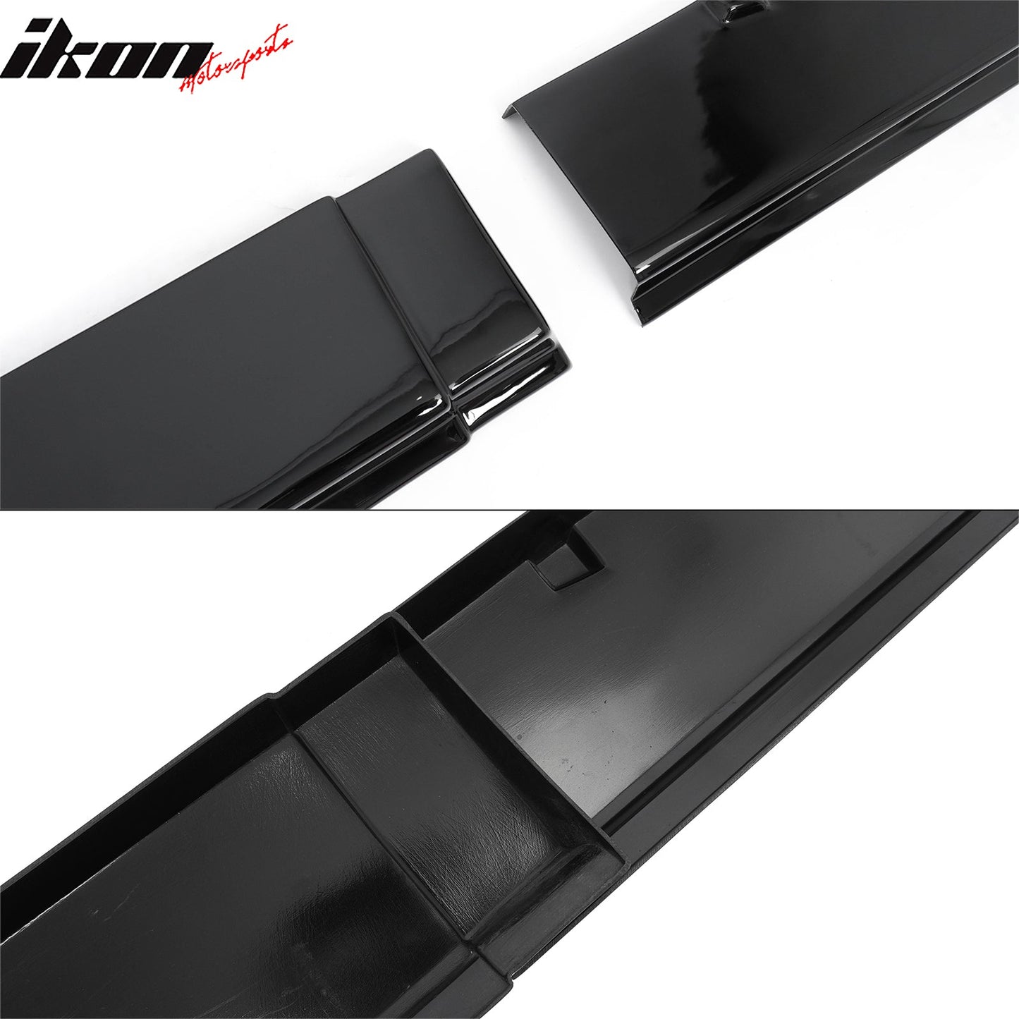 2024-2026 Ford Mustang R Style Gloss Black Side Skirts Panel ABS Pair