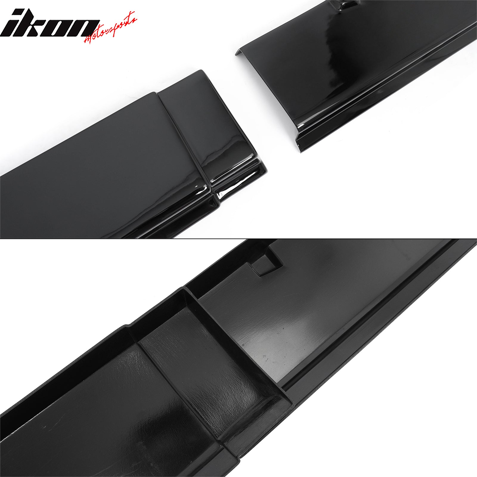 2024-2026 Ford Mustang R Style Gloss Black Side Skirts Panel ABS Pair