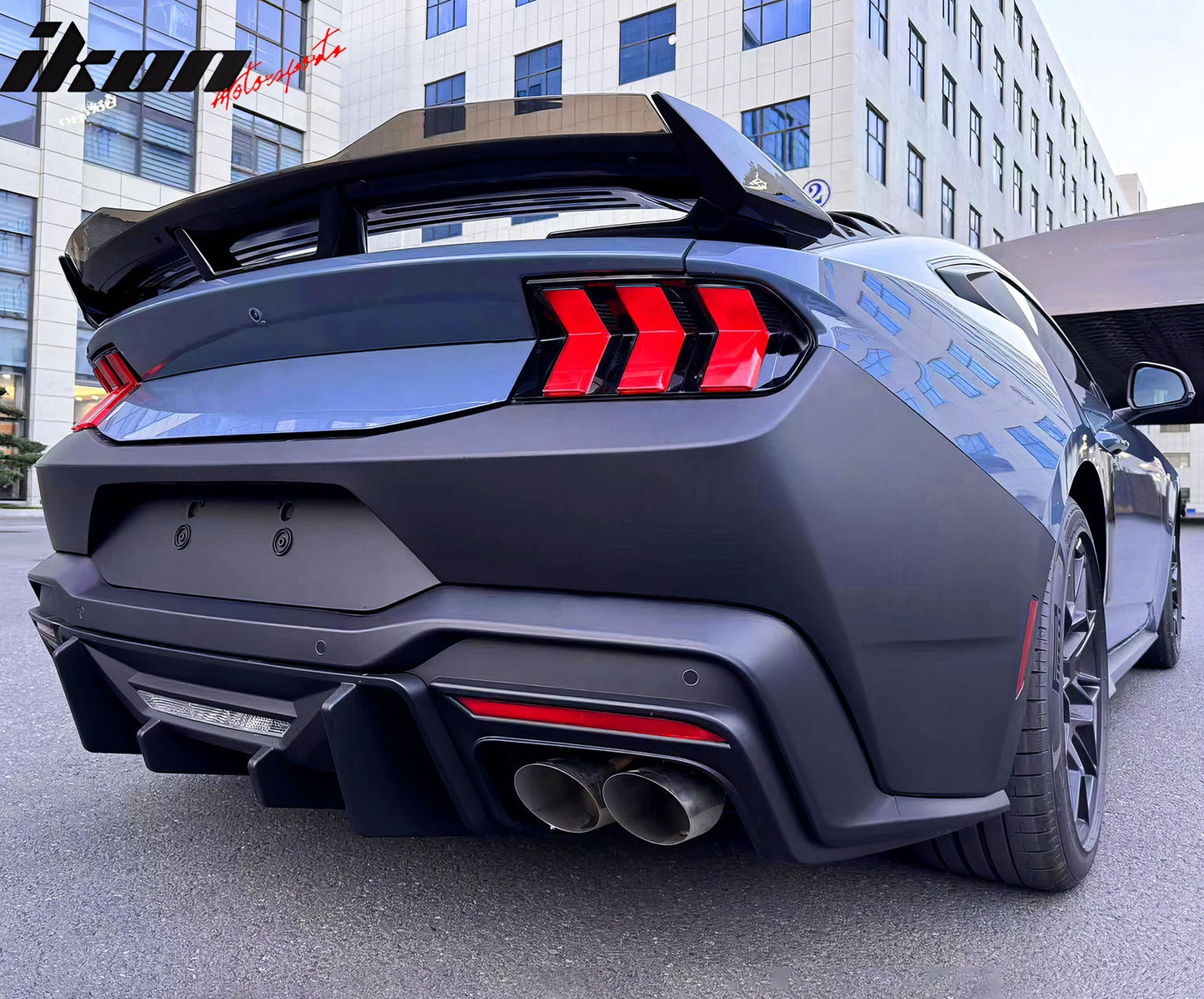 2024-2026 Ford Mustang Dark Horse Gloss Trunk Spoiler W/ Gurney Flap