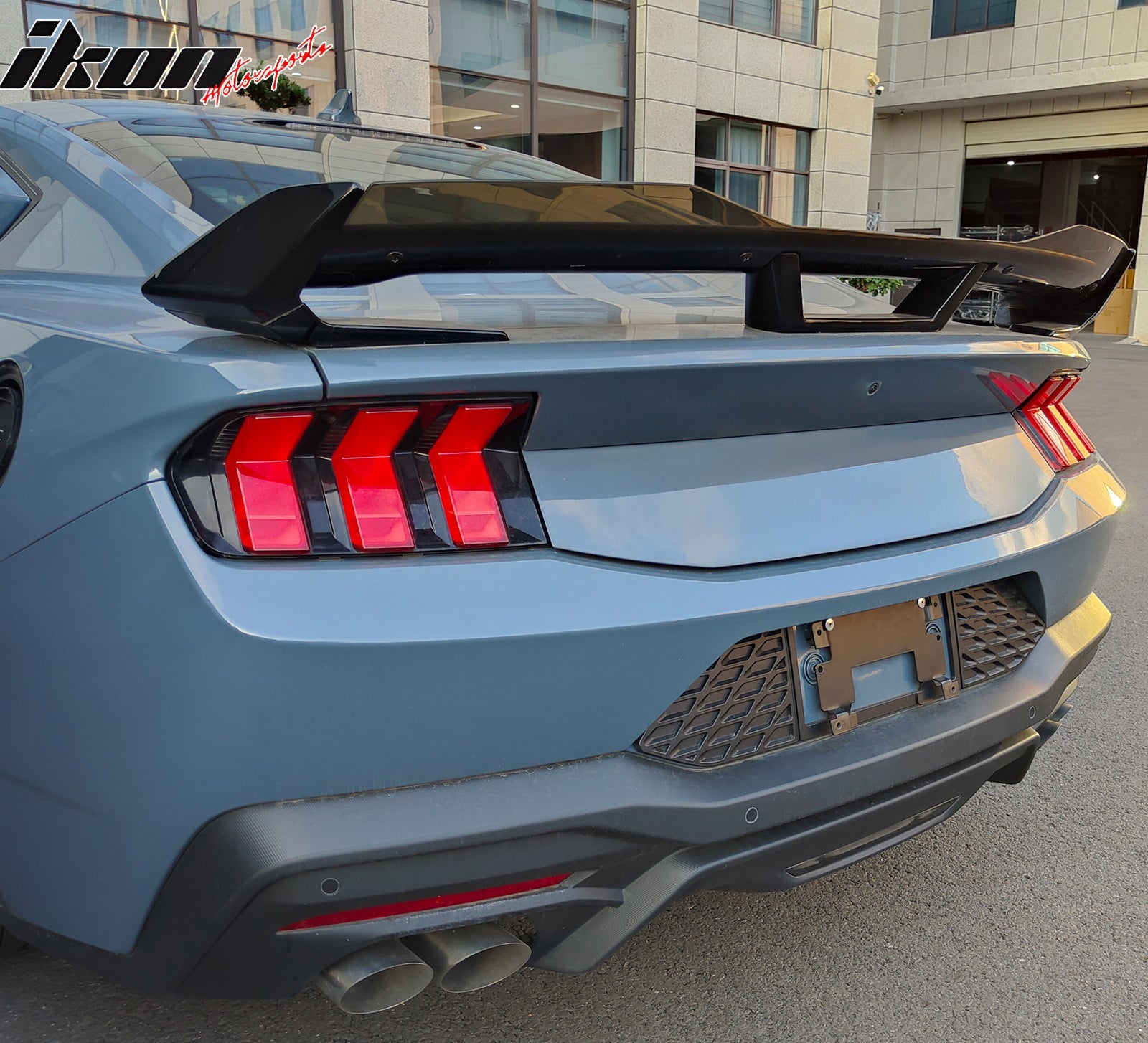 2024-2026 Ford Mustang Dark Horse Gloss Trunk Spoiler W/ Gurney Flap