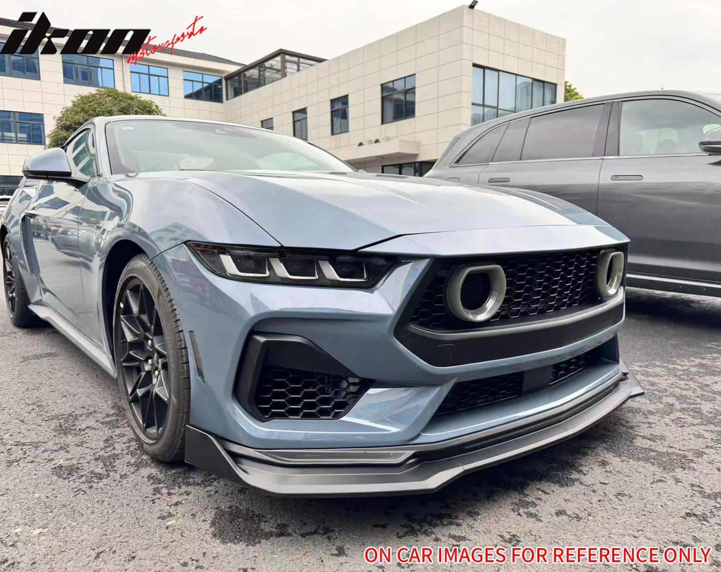 2024-2026 Ford Mustang Front Bumper Lip 3PC Carbon Fiber Print Spoiler