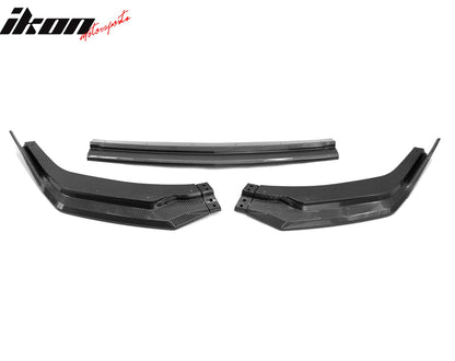 2024-2026 Ford Mustang Front Bumper Lip 3PC Carbon Fiber Print Spoiler