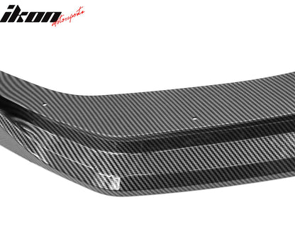 2024-2026 Ford Mustang Front Bumper Lip 3PC Carbon Fiber Print Spoiler