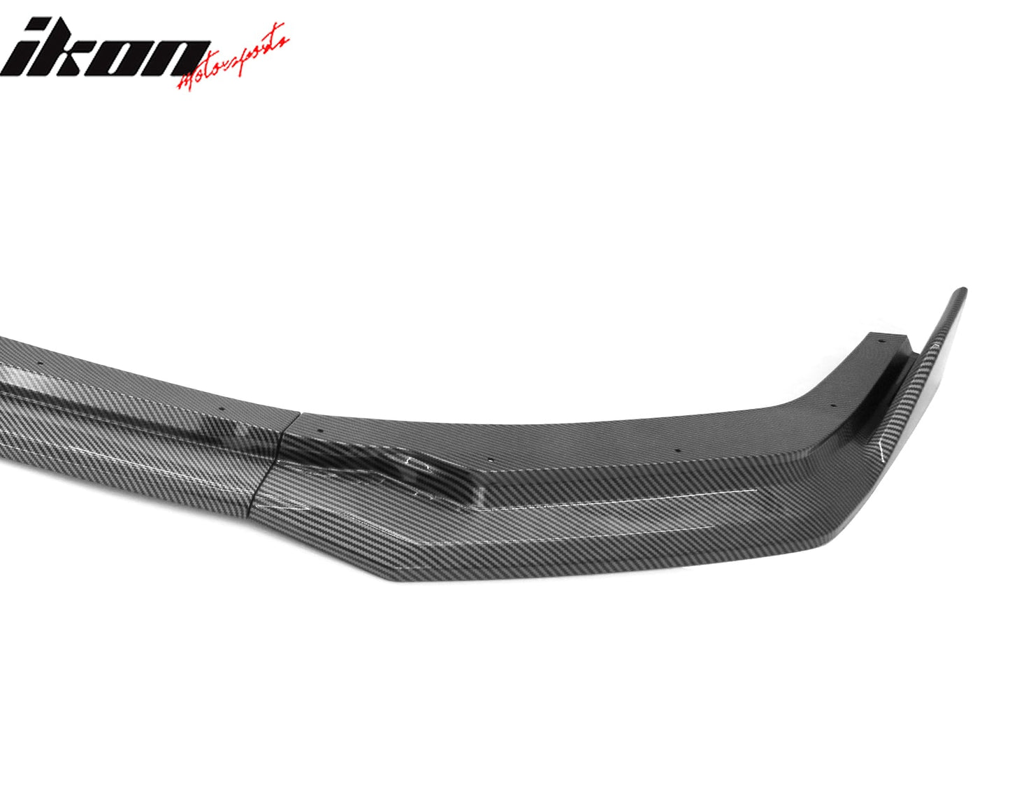 2024-2026 Ford Mustang Front Bumper Lip 3PC Carbon Fiber Print Spoiler
