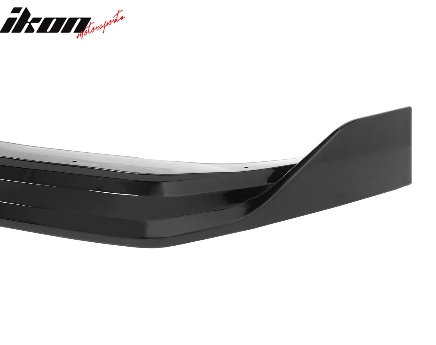 2024-2026 Ford Mustang Front Bumper Lip 3PC Gloss Black ABS Spoiler