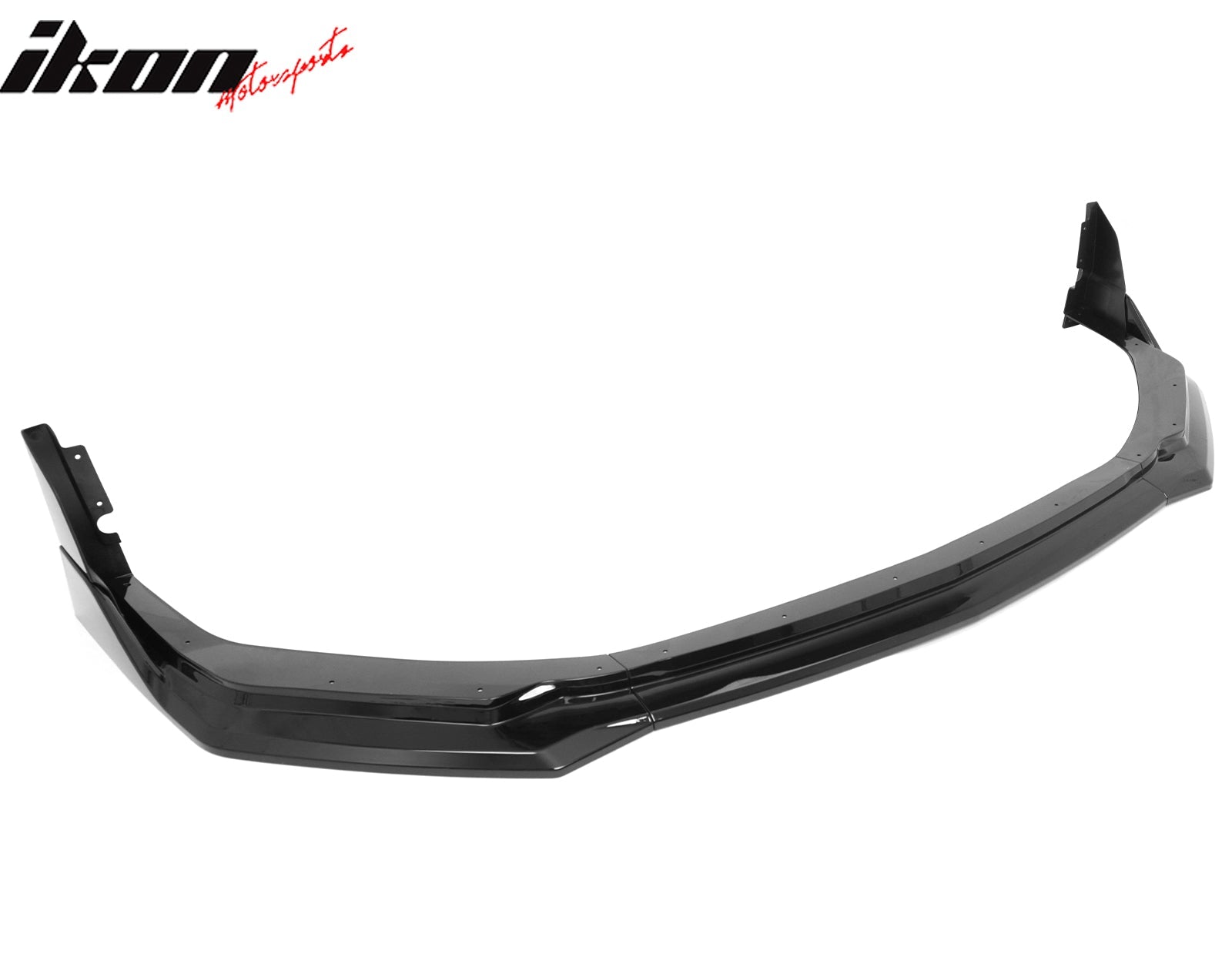 2024-2026 Ford Mustang Front Bumper Lip 5PC Gloss Black ABS Spoiler