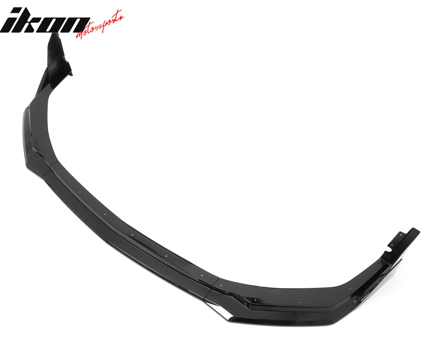 2024-2026 Ford Mustang Front Bumper Lip 5PC Gloss Black ABS Spoiler